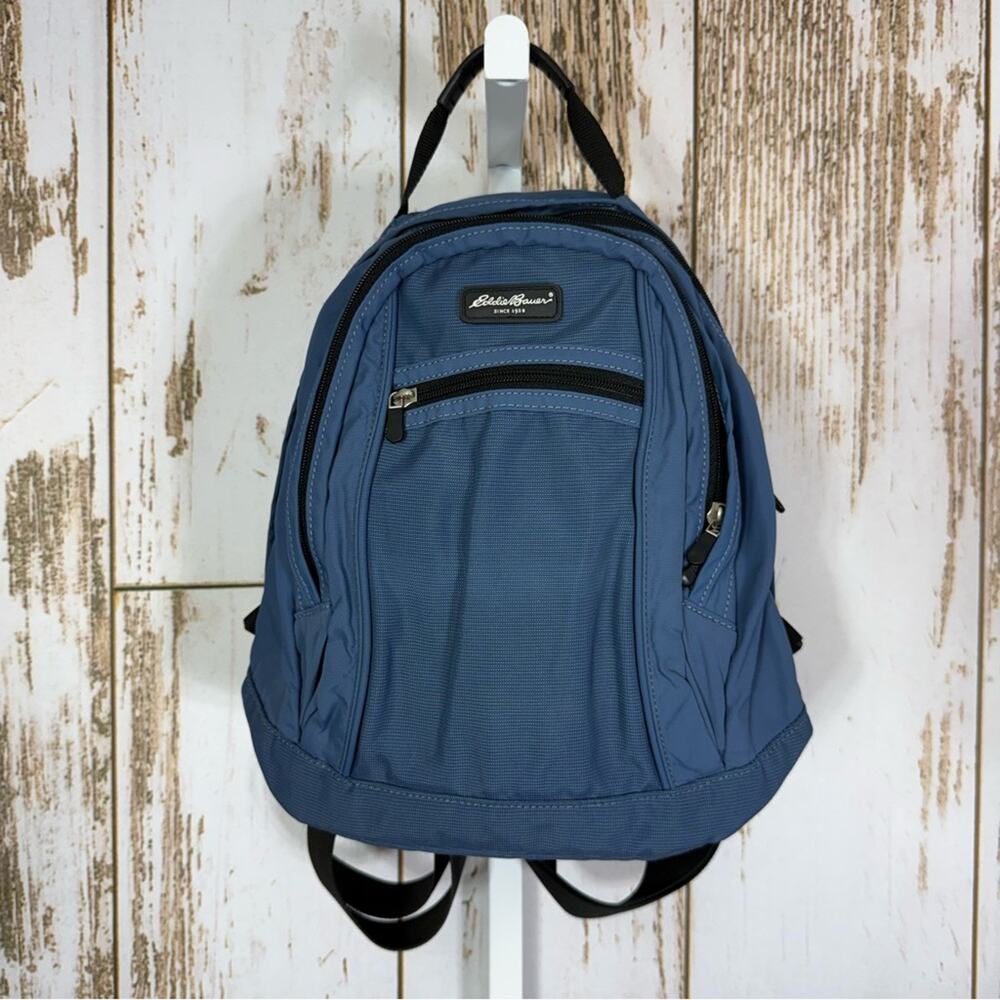 Eddie Bauer Navy Mini Backpack. Y2k with Walkman Holder. Excellent condition!